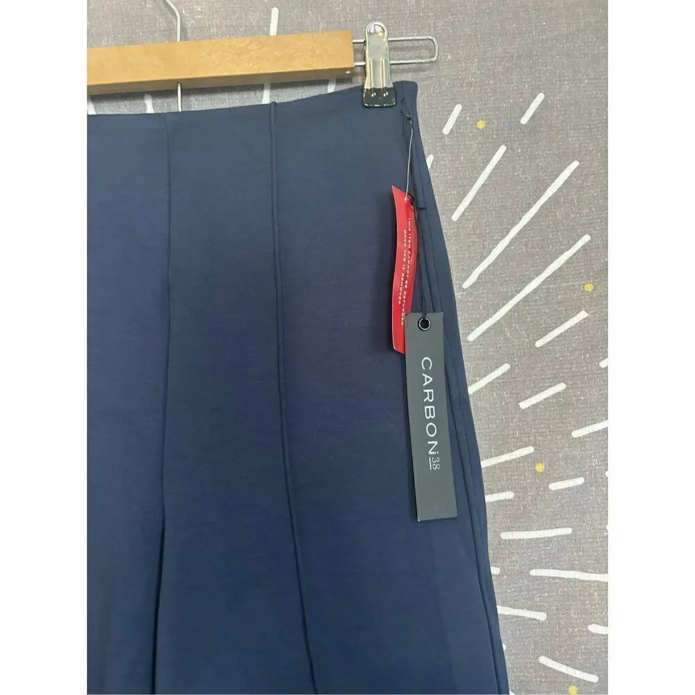 NWT Carbon38 Navy High Waisted Scuba Pant - Picture 7 of 10